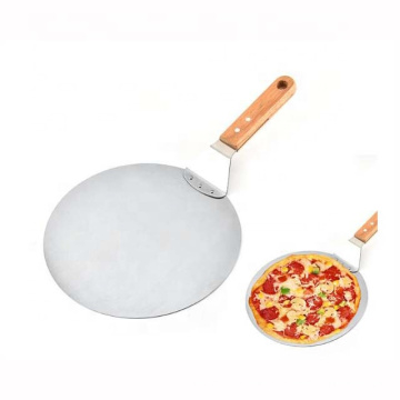 OEM ODM Aluminum Pizza shovel Stainless Steel 304 Pizza Peel with Wood Handle